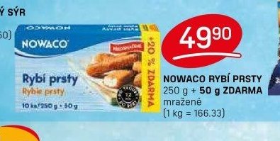 Nowaco rybí prsty