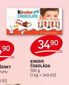 KINDER ČOKOLÁDA