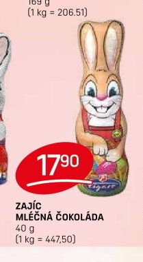 ZAJÍC MLÉČNÁ ČOKOLÁDA