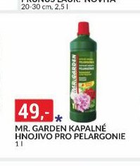 MR. GARDEN KAPALNÉ HNOJIVO PRO PELARGONIE
