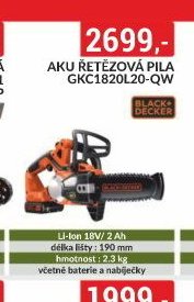 AKU ŘETĚZOVÁ PILA GKC1820L20-QW