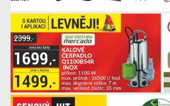 KALOVÉ ČERPADLO Q1100B54R INOX