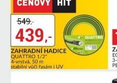 ZAHRADNÍ HADICE QUATTRO 1/2