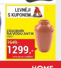 ZÁSOBNÍK NA VODU ANTIK 200 l