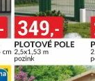 PLOTOVÉ POLE 2,5x1,53 m pozink