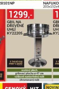 GRIL NA DŘEVĚNÉ UHLÍ KY2220S