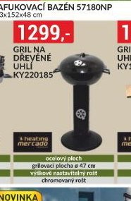 GRIL NA DŘEVĚNÉ UHLÍ KY220185