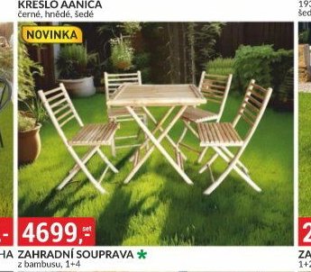 ZAHRADNÍ SOUPRAVA z bambusu