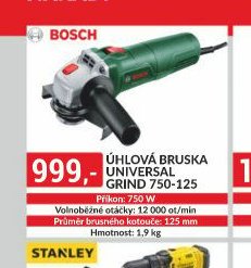 Úhlová bruska Universal Grind 750-125
