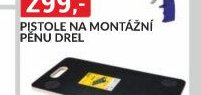 Pistole na montážní pěnu drel