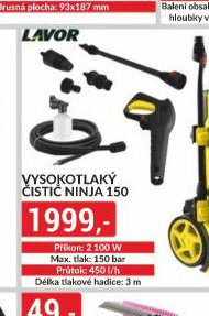 Vysokotlaký čistič Ninja 150