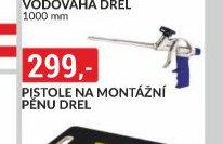 Pistole na montážní pěnu drel