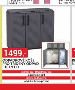 Odpadkové koše pro tříděný odpad E101/ECO