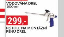 Pistole na montážní pěnu drel