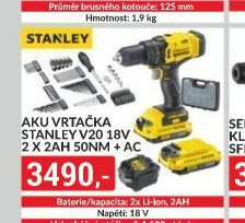 Aku vrtačka Stanley V20 18V