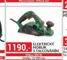Elektrický hoblík s falcováním
