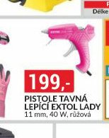 Pistole tavná lepící Extol Lady