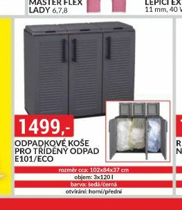 Odpadkové koše pro tříděný odpad E101/Eco