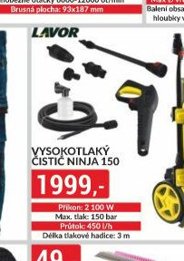 Vysokotlaký čistič Ninja 150