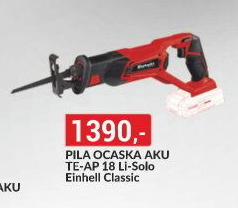 Aku pila ocaska Einhell Power X-Change TE-AP 18 Li-Solo
