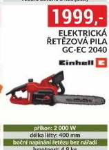Elektrická řetězová pila Einhell GC-EC 2040