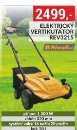 Elektrický vertikutátor Riwall REV 3215