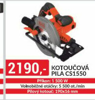 Pila kotoučová CS1550 Black&