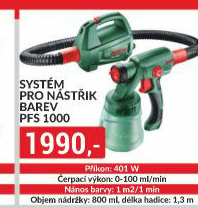 Systém pro nástřik barev Bosch PFS 1000