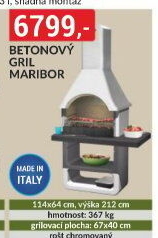 Zahradní betonový krb Maribor