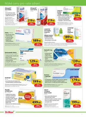 akční leták Dr. Max 1.4.2025-30.4.2025