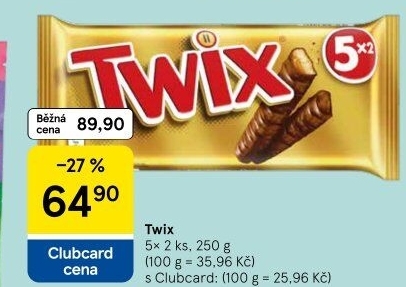 Tyčinka Twix