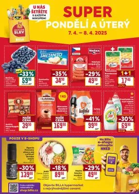 akční leták BILLA 2.4.2025-8.4.2025