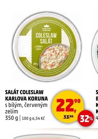 SALÁT COLESLAW KARLOVA KORUNA s bílým zelím