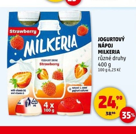 JOGURTOVÝ NÁPOJ MILKERIA různé druhy