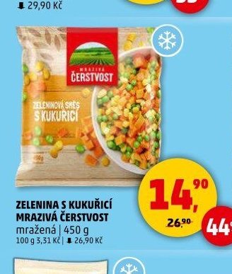 Zelenina s kukuřicí mražená Čerstvost 450 g