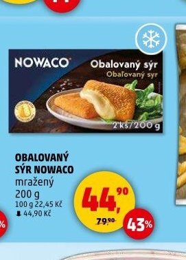 Obalovaný sýr Nowaco mražený 200 g