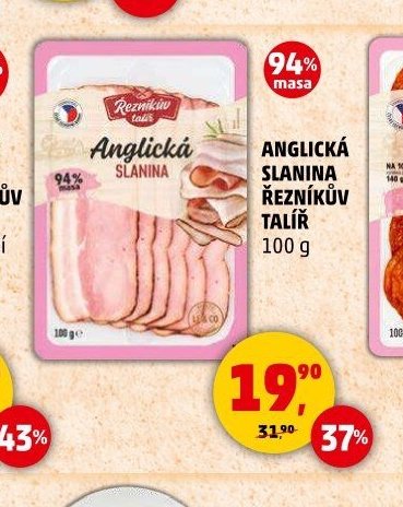 Anglická slanina Řezníkův talíř