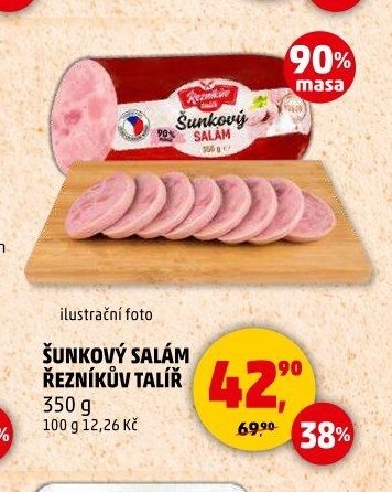 Šunkový salám Řezníkův talíř 350 g