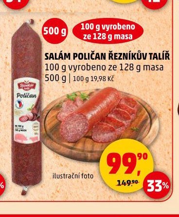 SALÁM POLIČAN ŘEZNÍKŮV TALÍŘ 500 g