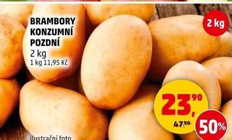 Brambory konzumní pozdní