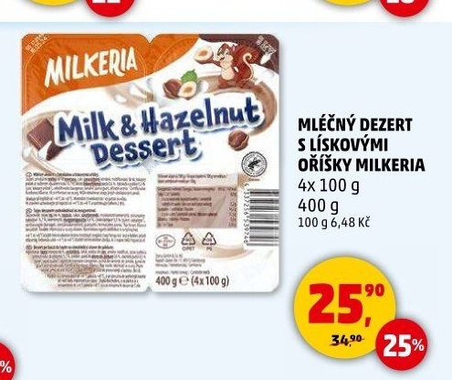 Dezert mléčný Milkeria