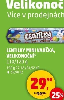 Lentilky mini vajíčka Orion
