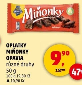 Oplatky Miňonky Opavia