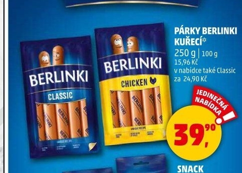 Párky Berlinki Morliny