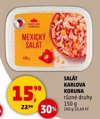 Saláty Karlova Koruna