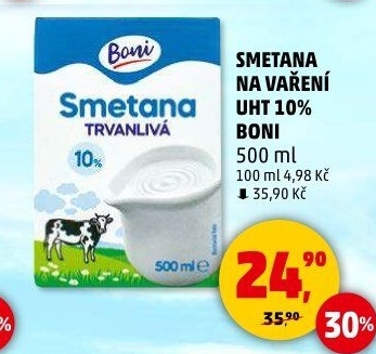 Smetana na vaření Boni 10%