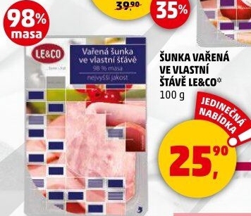 Šunka vařená LE&