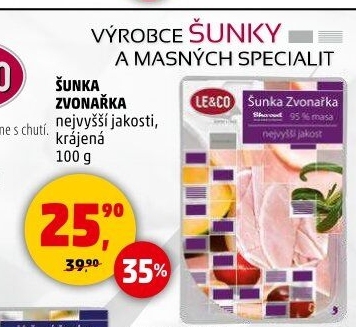 Šunka Zvonařka nejvyšší jakosti LE&