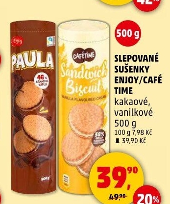 Sušenky slepované Café time