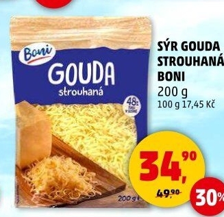 Sýr Gouda strouhaný Boni